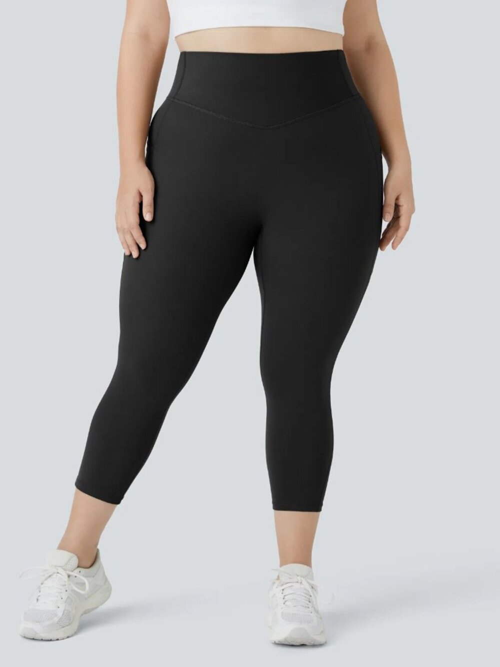 Halara 3X Black UltraSculpt High Waisted Shaping Training Capri Legging 50% off